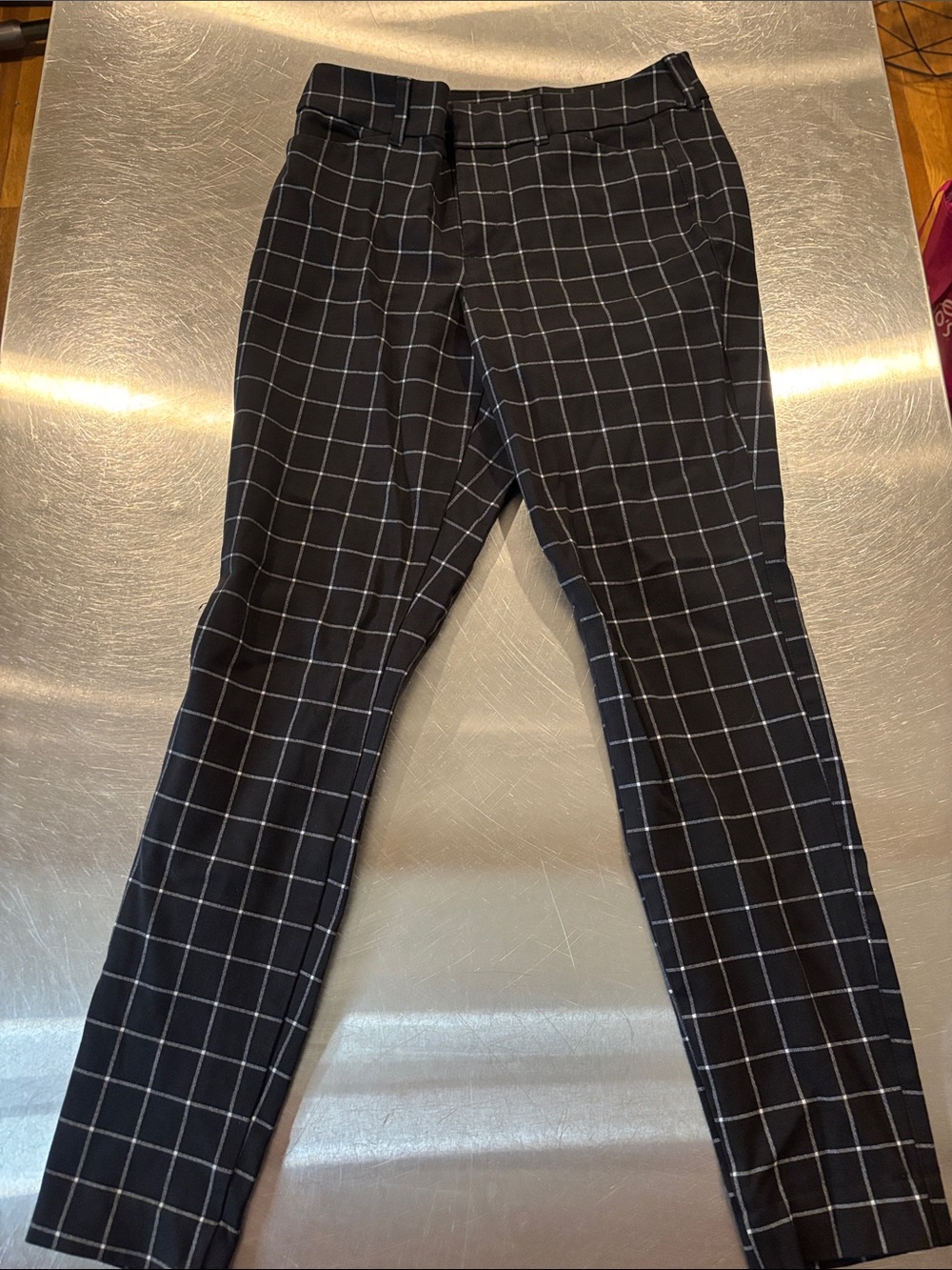 Old Navy Black Windowpane Chinos